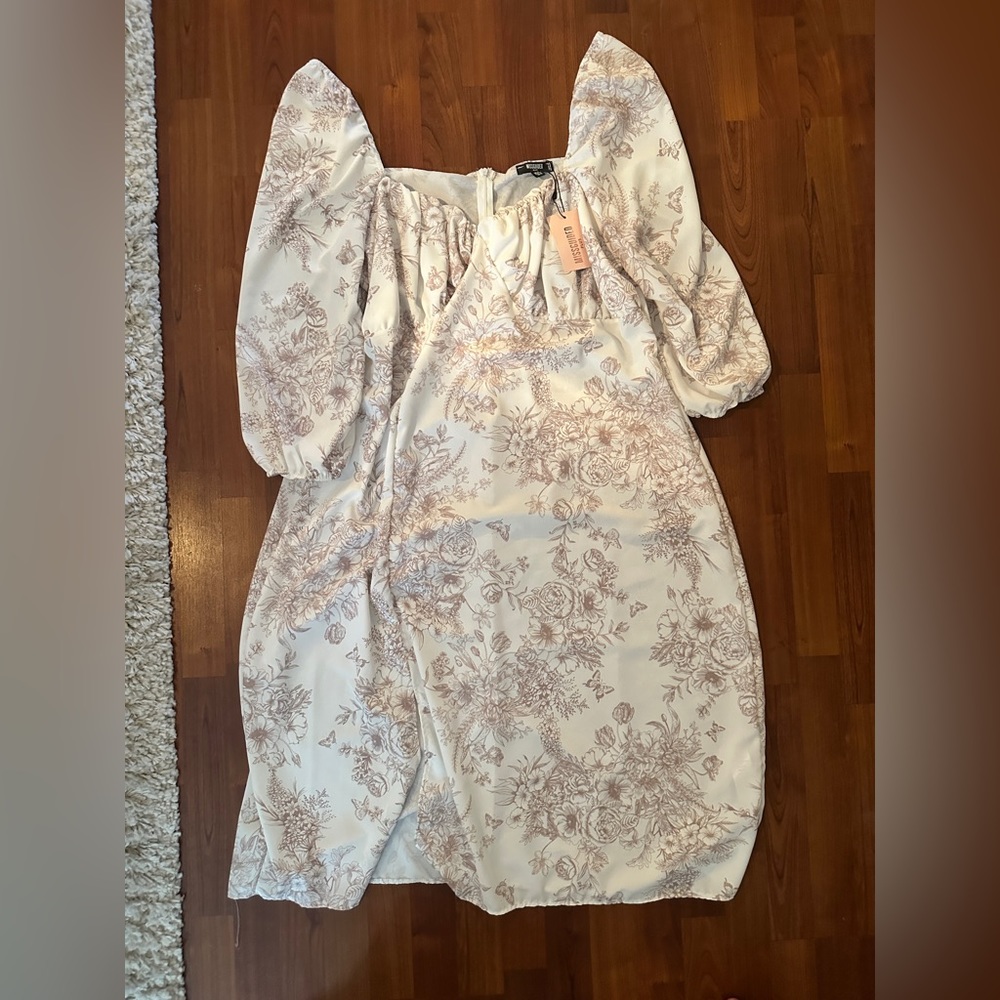 Missguided milkmaid midaxi dress
